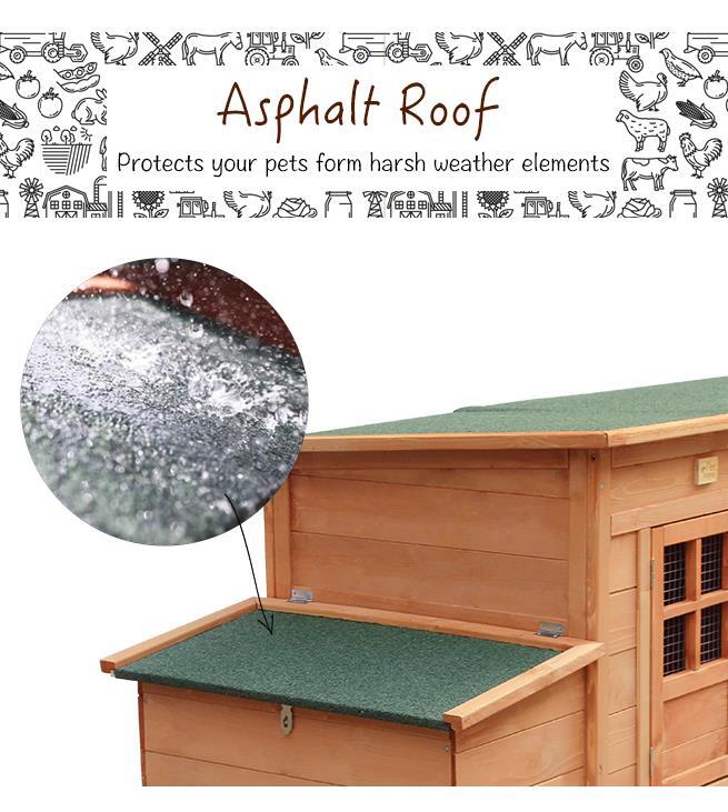 Petscene 250cm Chicken Coop Rabbit Hutch Walk in Chicken House w/ Extra
