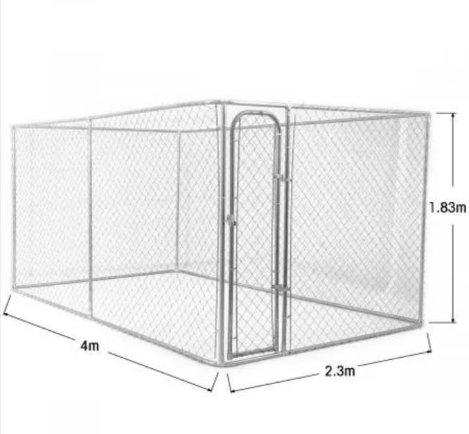 4m x 2.3m x 1.83m Dog Kennel Run Pet Enclosure Run Animal Fencing Fence