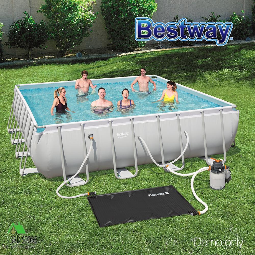 Bestway Solar Pool Heating Mat Pad Heater Clean Sun Powered Pool Pad 1.1x1.71M