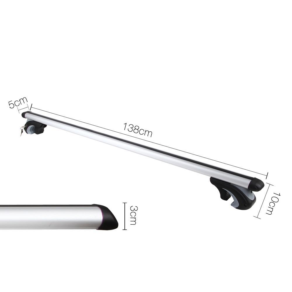 Giantz Universal Car Top Roof Rack Rail Cross Bar Aluminum Alloy ...