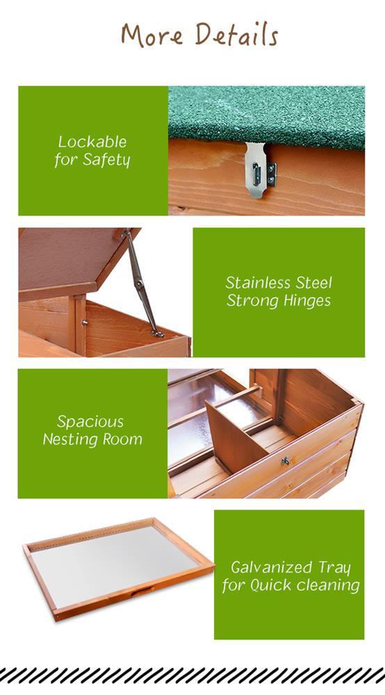 Petscene 250cm Chicken Coop Rabbit Hutch Walk in Chicken House w/ Extra