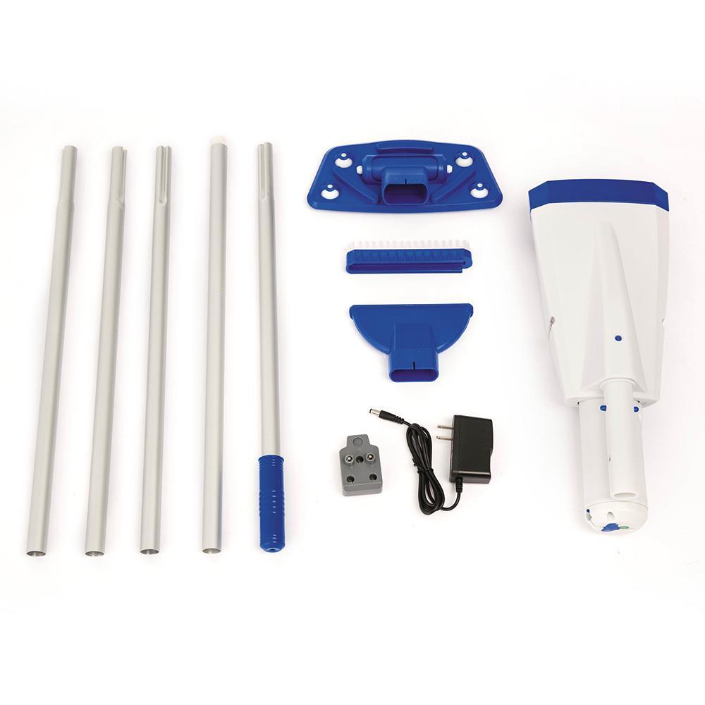 Bestway Automatic Pool Cleaner Cordless with Pole Rechargeable Vacuum Sucker