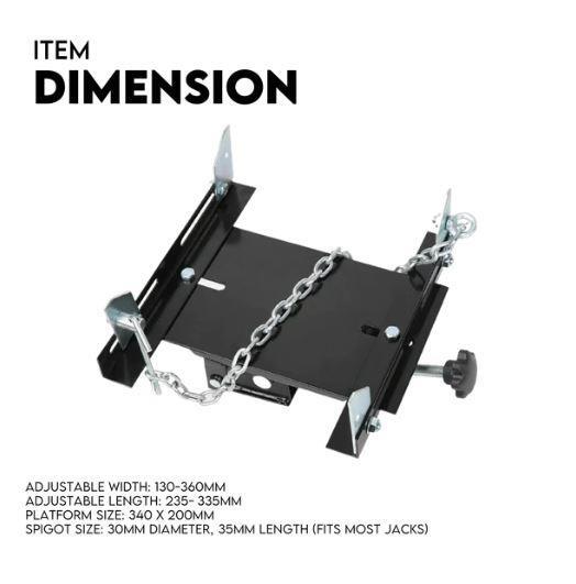 Adjustable Saddle Transmission Jack Adapter 500KG Gearbox Removal