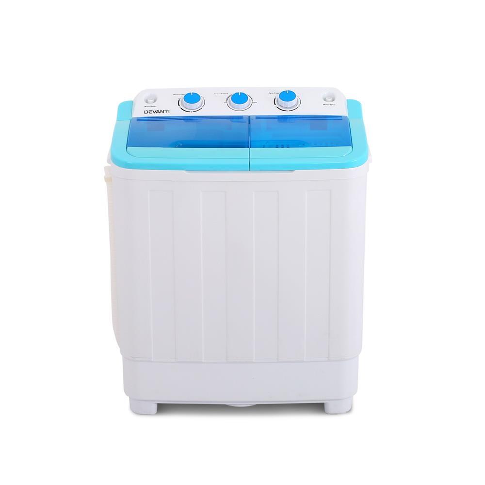 RETURNs Devanti 5KG Portable Washing Machine Twin Tub Top Loader