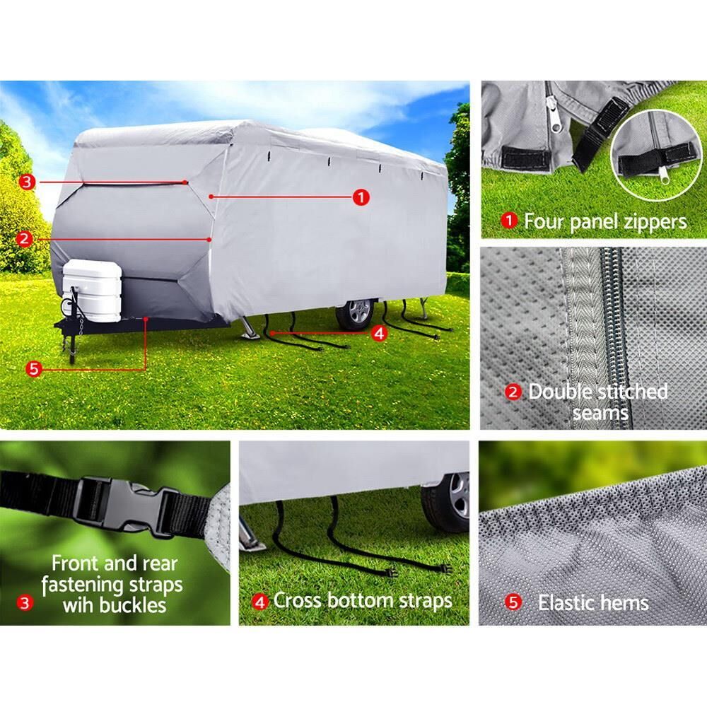 Weisshorn 2224ft Caravan Cover Campervan 4 Layer Heavy Duty UV Carry