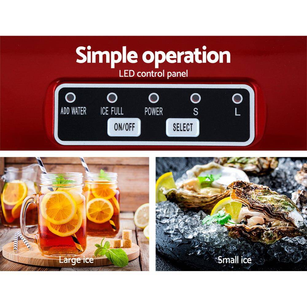 Devanti Portable Ice Maker Commercial Machine Ice Cube Cubes Bar