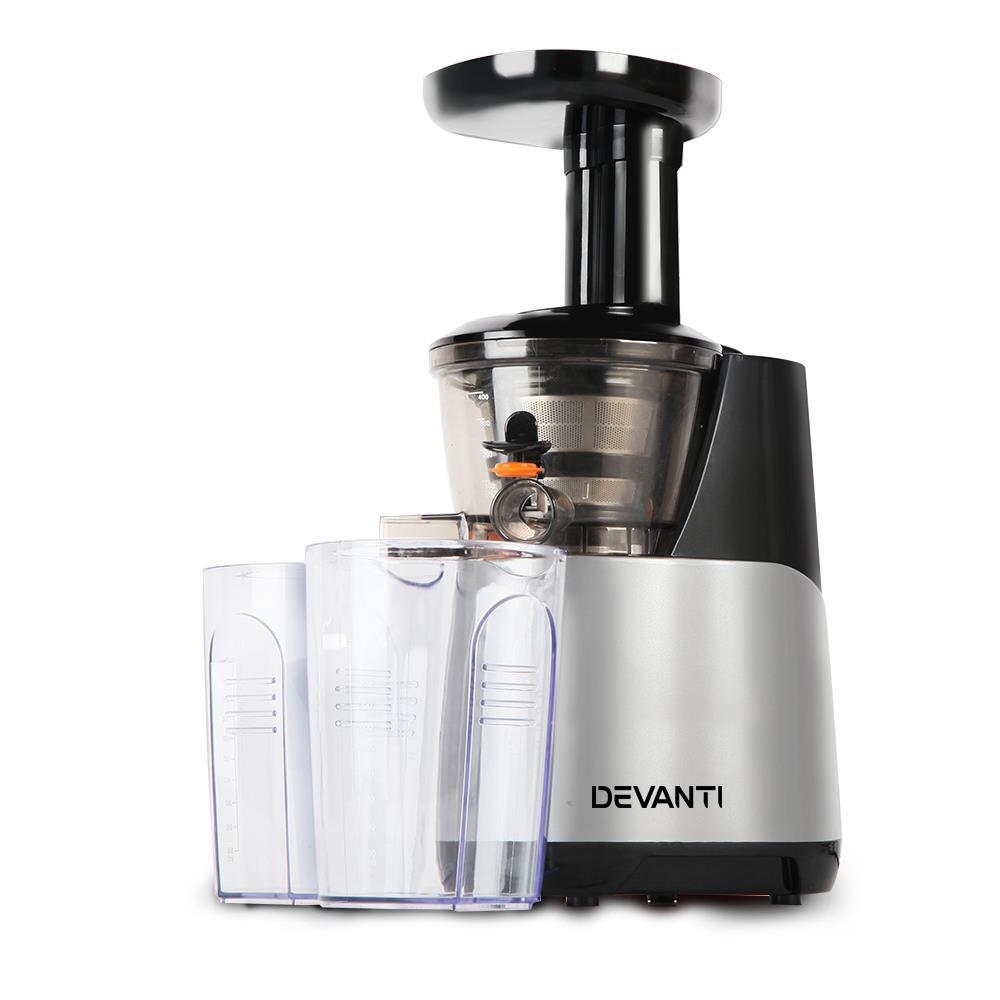 Devanti Cold Press Slow Juicer Mixer Fruit Vegetable Processor