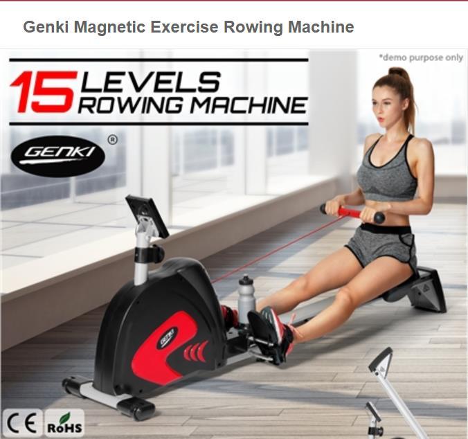 RETURNs Genki Magnetic Flywheel Rowing Machine Rower Resistance