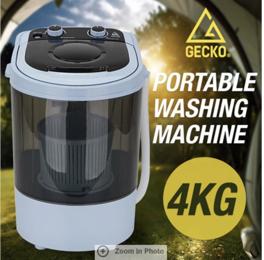 RETURNs Gecko 4kg Portable Camping Washing Machine