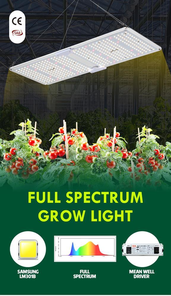 RETURNs MAXKON 2000W Full Spectrum LED Grow Light Samsung LM301B Veg ...
