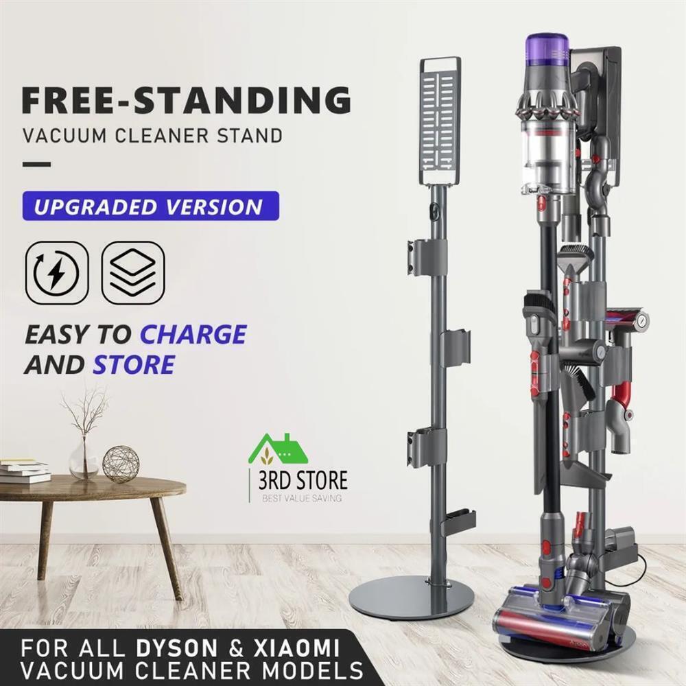 Free Standing Rack Cleaning Rack Freestanding Vacuum Stand Cordless Cleaner Storage Rack Holder Metal ...