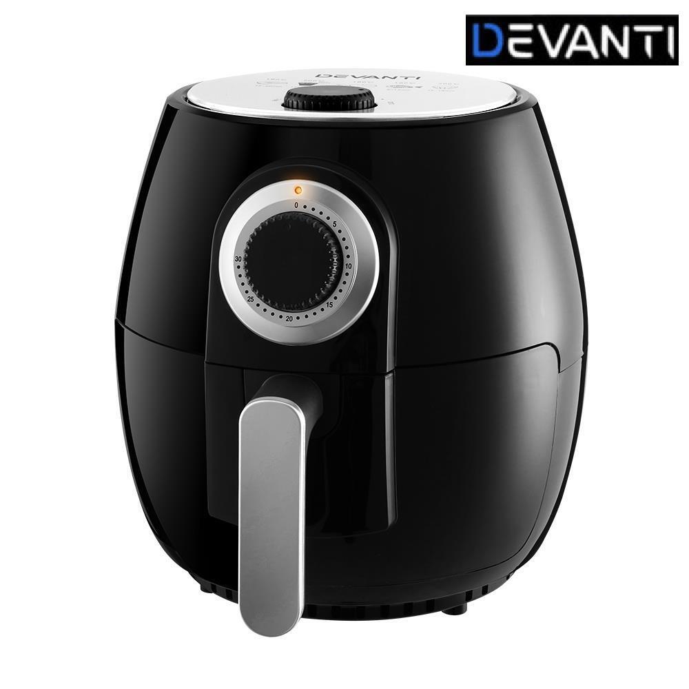 Devanti 4L Air Fryer Electrice Fryers Oil Free Airfryer Healthy Cooker