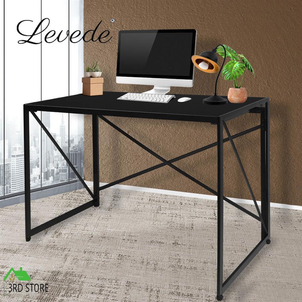Levede Office Desk Computer Work Student Study Metal Desks Foldable