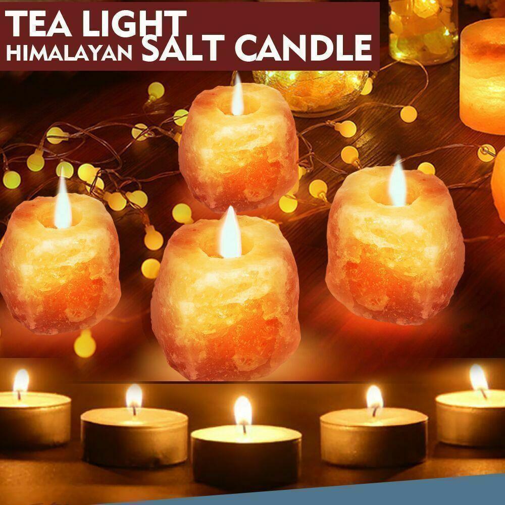 Large himalayan on sale salt candle holder