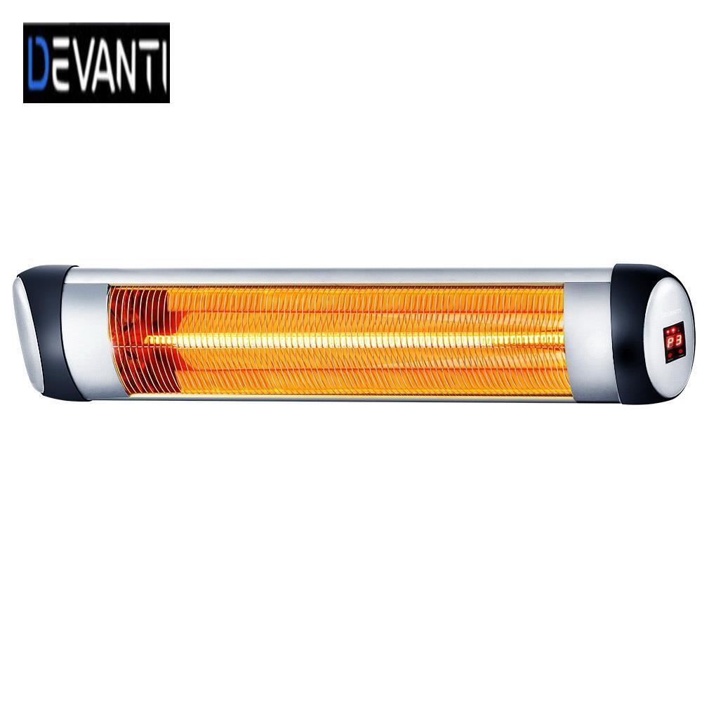 Devanti 2500W Electric Radiant Patio Heater Strip Infrared Indoor