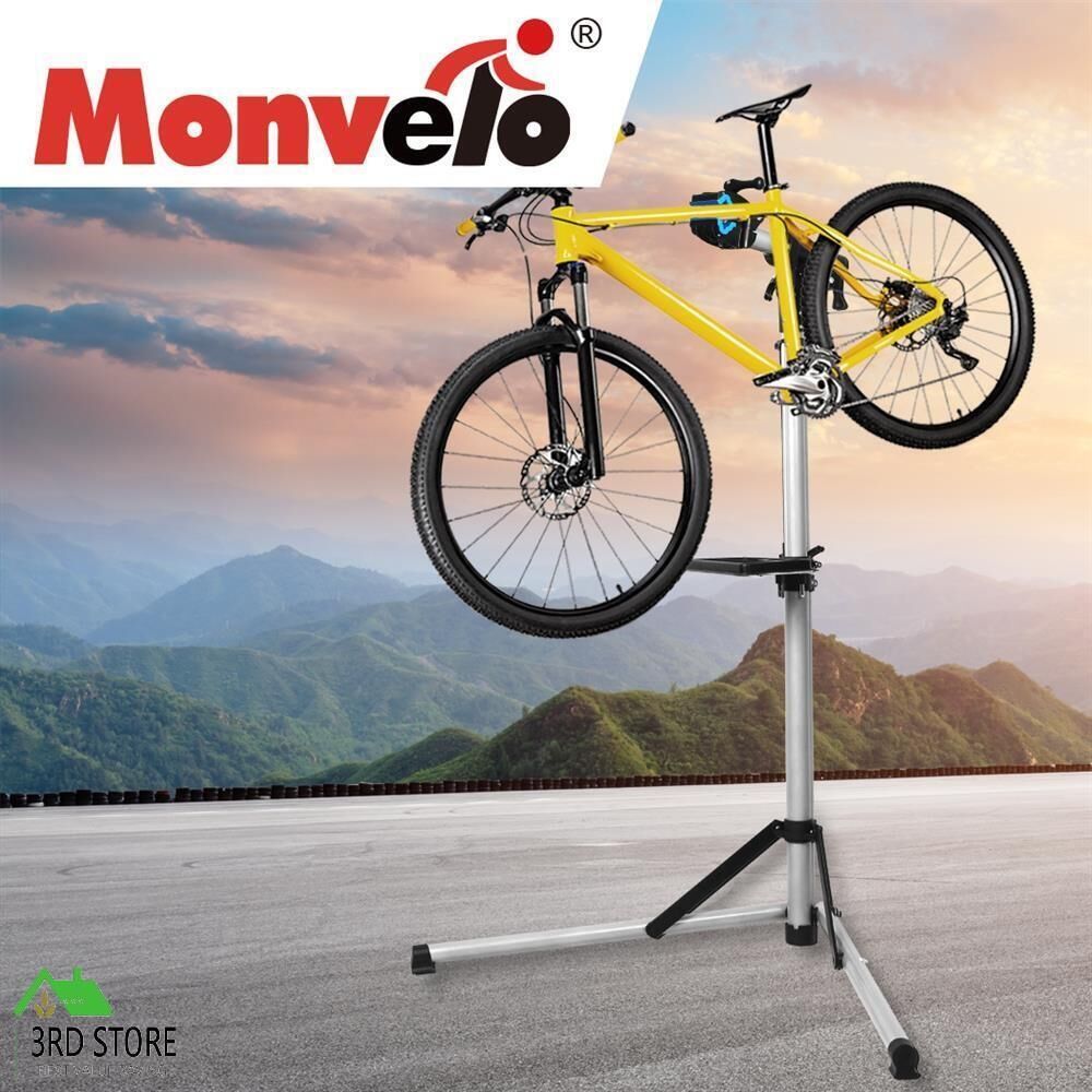 MONVELO Portable Bike Repair Stand Floor Workstand Bicycle Maintenance