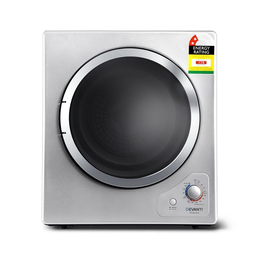 Devanti 4kg Tumble Dryer Clothes Dryer Machine Air Vented Front Load