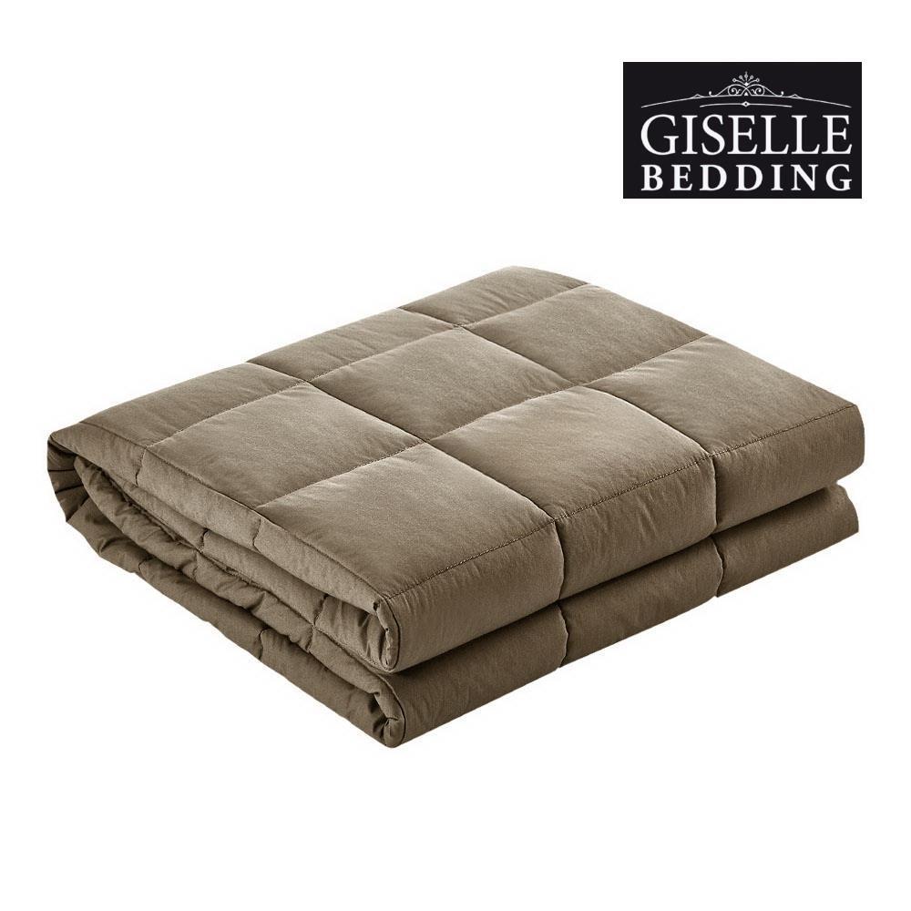 Giselle Bedding Cotton Weighted Blanket Heavy Gravity Deep Relax Sleep