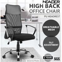 RETURNs Executive High Back Mesh Office Chair Computer Work Armchair Tilt Adjustment BK