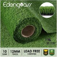 10SQM Artificial Grass Synthetic Fake Turf Plastic Plant Lawn Flooring 12mm