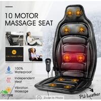 10 Motors Vibration Massage Chair Pad Seat Cushion w/ Heat for Home Office Car