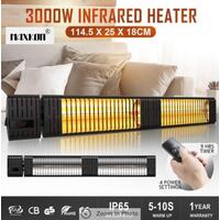 Maxkon 3000W Infrared Heater Wall Mount Outdoor Indoor Halogen Heater w/Remote