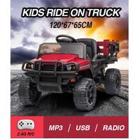 RETURNs Kids Ride On Cars Jeep Electric Toy Car Remote Control 2.4G R/C Red