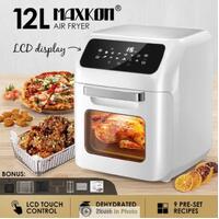 Maxkon Air Fryer Oven 12L 1800W Electric Kitchen Appliances Tilt LED Digital Tou