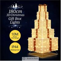 1.8m 3D Christmas Gift Box LED Light Xmas Present Decoration Indoor Outdoor Ligh