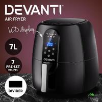 Devanti 7L Air Fryer LCD Fryers Healthy Cooker Oil Free Kitchen Oven Airfryer