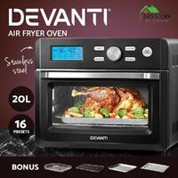 Devanti 20L Air Fryer Convection Oven Electric Fryers Healthy Cooker Kitchen