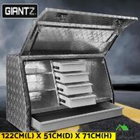 RETURNs Giantz Aluminium Toolbox Ute Tool Box Drawers Storage Truck Canopy Trailer Locks