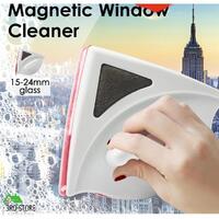 Magnetic Window Double Side Glass Wiper Cleaner Surface Cleaning Brush Car Tool