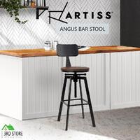 Artiss 1x Vintage Bar Stools Retro Kitchen Bar Stool Industrial Chairs Rustic