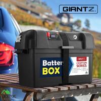 Giantz Battery Box 12V Portable Fit most Deep Cycle Battery AGM Universal XL