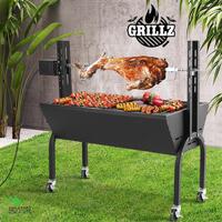 Grillz BBQ Grill Smoker Charcoal Electric Spit Roaster Outdoor Kitchen Large
