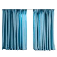 2X Blockout Curtains Curtain Living Room Window Blue 240CM x 230CM