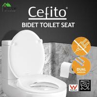 Cefito Non Electric Bidet Toilet Seat W/ Cover Bathroom Spray Washlet Water Wash