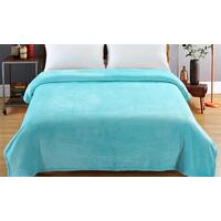 DreamZ 320 GSM Heavy Duty Soft Blanket 220x240cm in Teal Colour