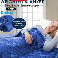 DreamZ Weighted Blanket Anxiety  5KG Gravity Relax Kids Adults