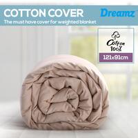 DreamZ Weighted Blanket Cover Cotton Heavy Gravity Deep Relax Adults Kids Zipper