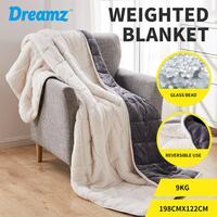 DreamZ Weighted Blanket Heavy Gravity Deep Relax Ultra Soft 9KG  Grey