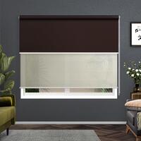 Roller Blinds Blockout Blackout Curtains Window Double Dual Shades 1.5X2.1M CRCO