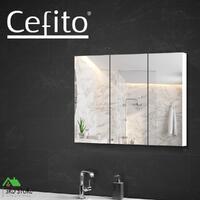 Cefito Bathroom Mirror Cabinet Vanity Medicine White Shaving Storage 900mmx720mm