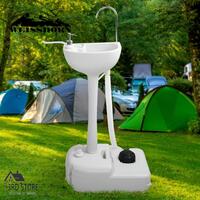 Weisshorn Camping Portable Sink Wash Basin Stand Food Event 19L Water Capacity