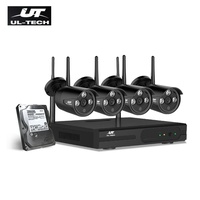 RETURNs UL-Tech CCTV Wireless Security System 2TB 4CH NVR 1080P 4 Camera Sets