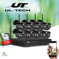UL-tech CCTV Wireless Home Security Camera System 8CH IP WIFI Outdoor 1080P 1TB