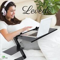Levede Foldable Laptop Desk Adjustable Sofa Table Tray Stand Mouse Pad Portable