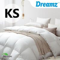DreamZ 500GSM All Season Goose Down Feather Filling Duvet in King Single Size
