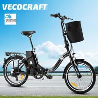 VECOCRAFT 20" Folding Electric Bike e-Bike Foldable Fold Up eBike Bicycle 36V